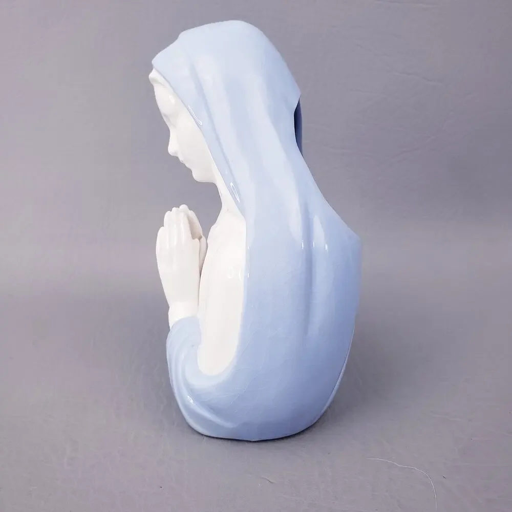 Vintage Reubens Ceramic Blessed Mother Virgin Mary Praying Head Vase Planter